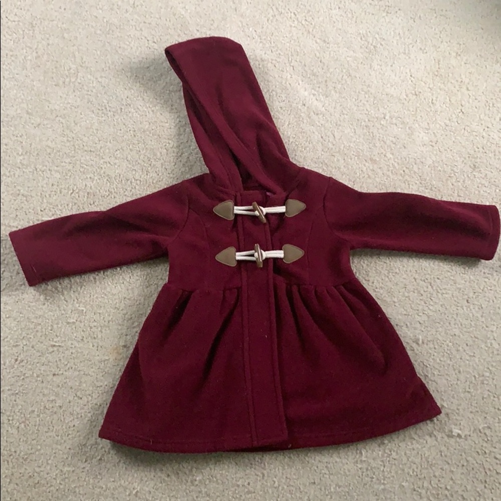 Maroon Peacoat toddler size 2T